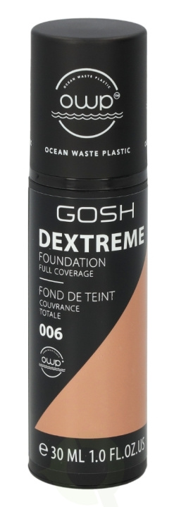 Gosh Dextreme Full Coverage Foundation 30 ml 006 Honey ryhmässä KAUNEUS JA TERVEYS / Meikit / Meikit Kasvot / Meikkivoide @ TP E-commerce Nordic AB (C41499)