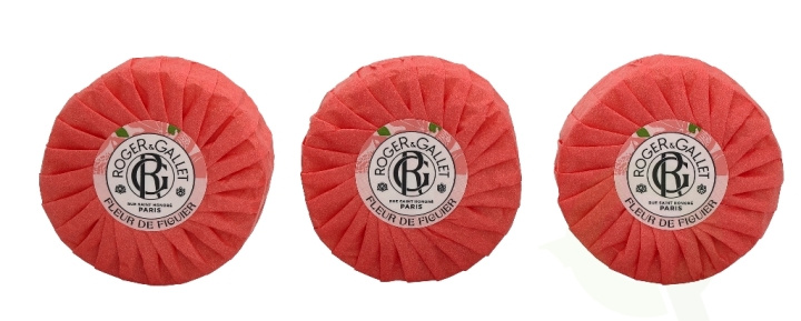 Roger & Gallet Fleur De Figuier Giftset 300 gr, Soap Bar - 3x100gr ryhmässä KAUNEUS JA TERVEYS / Lahjapakkaukset / Miesten lahjapakkaukset @ TP E-commerce Nordic AB (C42356)