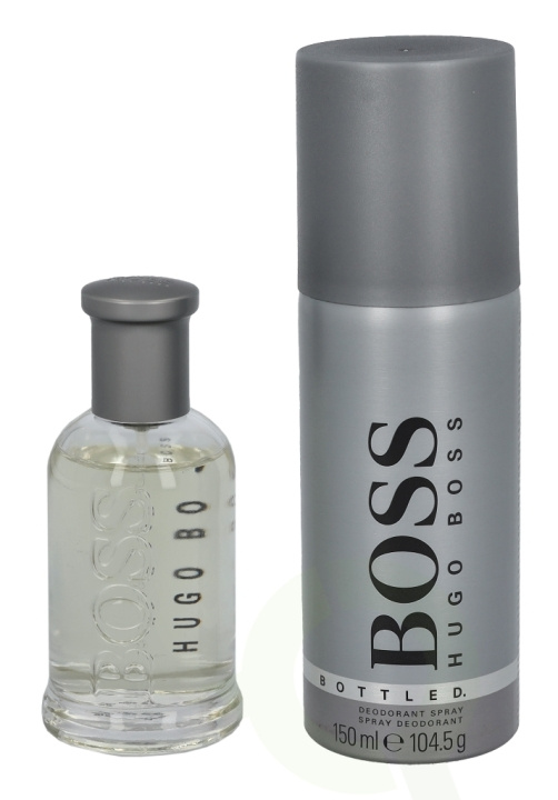 Hugo Boss Bottled Giftset 200 ml Edt spray 50ml/Deo Spray 150ml ryhmässä KAUNEUS JA TERVEYS / Lahjapakkaukset / Miesten lahjapakkaukset @ TP E-commerce Nordic AB (C42469)