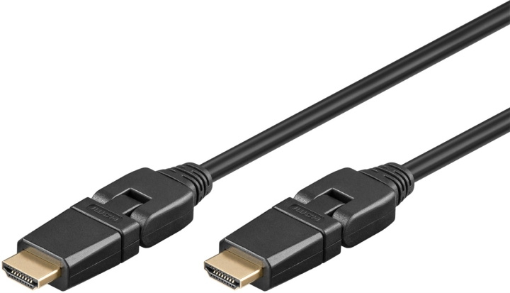 Goobay Höghastighets-HDMI™-kabel 360° med Ethernet HDMI™-kontakt (typ A) > HDMI™-kontakt (typ A); 360° roterbar ryhmässä KODINELEKTRONIIKKA / Kaapelit & Sovittimet / HDMI / Kaapelit @ TP E-commerce Nordic AB (C43085)