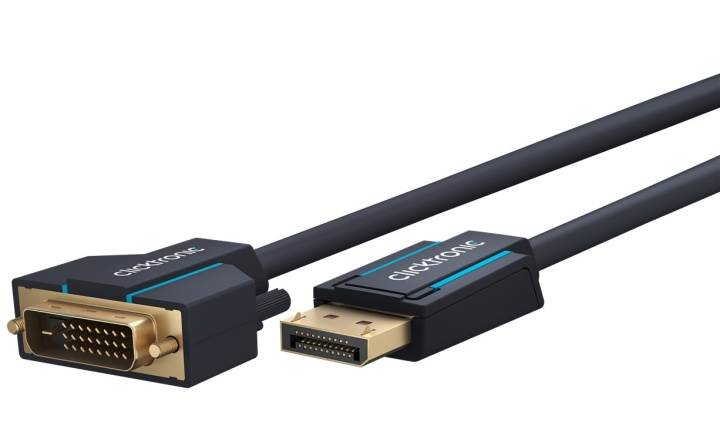 ClickTronic Adapterkabel för aktiv DisplayPort™ till DVI-D Premiumkabel | 1x DisplayPort™-kontakt >> 1x DVI-D-kontakt | 2,0 m | WUXGA @ 60 Hz ryhmässä TIETOKOONET & TARVIKKEET / Kaapelit & Sovittimet / DisplayPort / Kaapelit @ TP E-commerce Nordic AB (C43440)