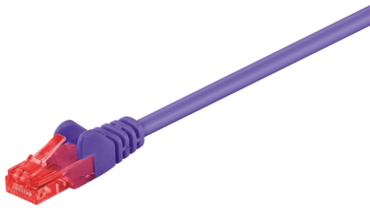 Goobay CAT 6 patchkabel, U/UTP, violett kopparklädd aluminiumtråd (CCA) ryhmässä TIETOKOONET & TARVIKKEET / Kaapelit & Sovittimet / Verkko / Cat6 @ TP E-commerce Nordic AB (C43580)