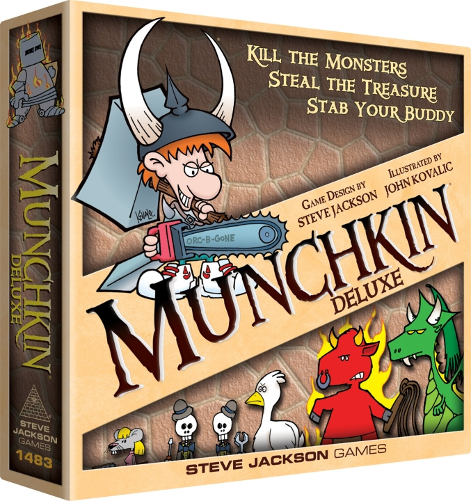 Lautapelit.fi Munchkin Deluxe -strategiapeli (ENG) ryhmässä LELUT, TUOTTEET LAPSILLE JA VAUVOILLE / Peli / Lautapelit @ TP E-commerce Nordic AB (C43850)