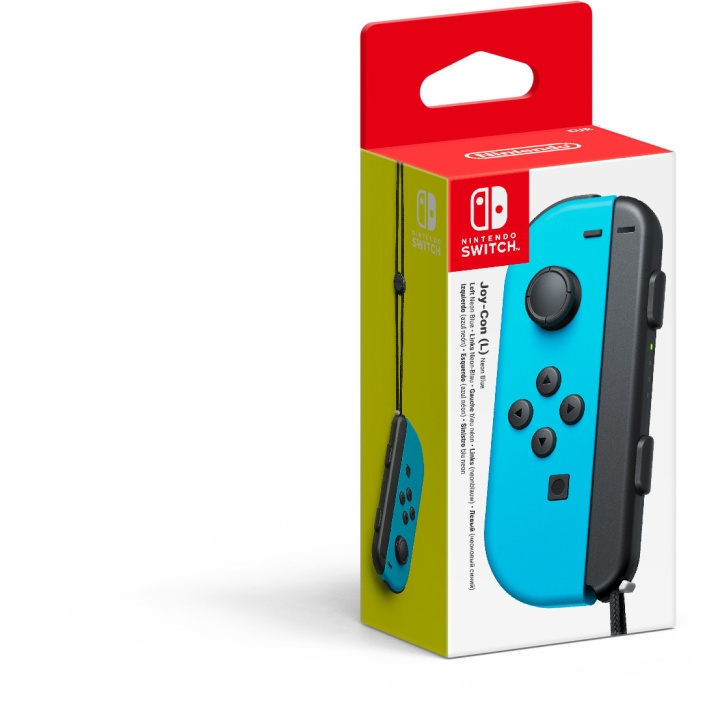 Nintendo Joy-Con L -peliohjain, sininen, Switch ryhmässä KODINELEKTRONIIKKA / Pelikonsolit & Tarvikkeet / Nintendo Switch / Tarvikkeet @ TP E-commerce Nordic AB (C44492)