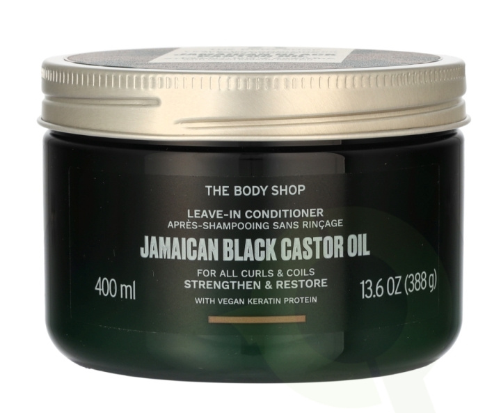 The Body Shop Leave-In Conditioner 400 ml Jamaican Black Castor Oil ryhmässä KAUNEUS JA TERVEYS / Hiukset &Stailaus / Hiustenhoito / Hoitoaine @ TP E-commerce Nordic AB (C46488)