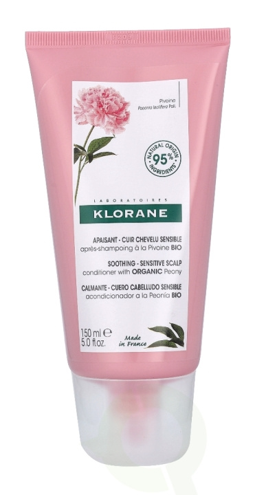 Klorane Gel Conditioner With Peony 150 ml Sensitive And Irritated Scalp ryhmässä KAUNEUS JA TERVEYS / Hiukset &Stailaus / Hiustenhoito / Hoitoaine @ TP E-commerce Nordic AB (C46608)