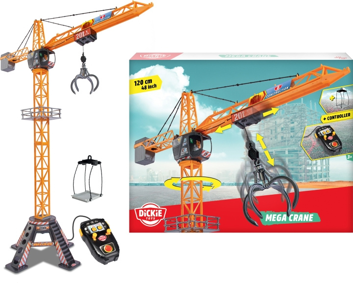 Simba Dickie Dickie Toys Mega Crane - kauko-ohjattava nosturi ryhmässä LELUT, TUOTTEET LAPSILLE JA VAUVOILLE / Leikkikalut, Askartelu &Pelit / Lelut @ TP E-commerce Nordic AB (C47291)