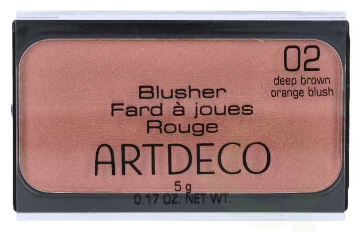 Artdeco Blusher 5 gr #2 Deep Brown Orange ryhmässä KAUNEUS JA TERVEYS / Meikit / Meikit Kasvot / Poskipuna / Aurinkopuuteri @ TP E-commerce Nordic AB (C47347)