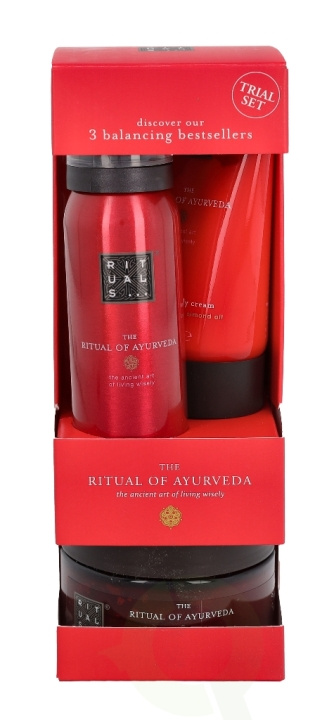 Rituals Ayurveda Set 245 ml Foaming Shower Gel 50ml/Body Cream 70ml/Body Scrub 125gr ryhmässä KAUNEUS JA TERVEYS / Ihonhoito / Kehon hoito / Vartalovoide @ TP E-commerce Nordic AB (C47426)