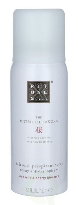 Rituals Sakura 24H Anti-Perspirant Spray 150 ml Rice Milk & Cherry Blossom ryhmässä KAUNEUS JA TERVEYS / Tuoksut & Parfyymit / Deodorantit / Naisten deodorantit @ TP E-commerce Nordic AB (C47461)