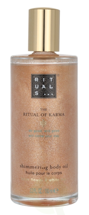 Rituals Karma Shimmering Body Oil 100 ml Lotus Flower & White Tea ryhmässä KAUNEUS JA TERVEYS / Ihonhoito / Kehon hoito / Vartalovoide @ TP E-commerce Nordic AB (C47630)