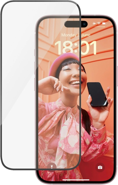 PanzerGlass Ultra-wide Fit with Aligner -suojalasi, iPhone 15 ryhmässä ÄLYPUHELIMET JA TABLETIT / Puhelimen suojakotelo / Apple / iPhone 15 @ TP E-commerce Nordic AB (C47964)