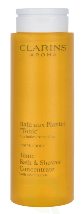 Clarins Tonic Bath & Shower Concentrate 200 ml ryhmässä KAUNEUS JA TERVEYS / Ihonhoito / Kehon hoito / Kylpy- ja suihkugeelit @ TP E-commerce Nordic AB (C48785)