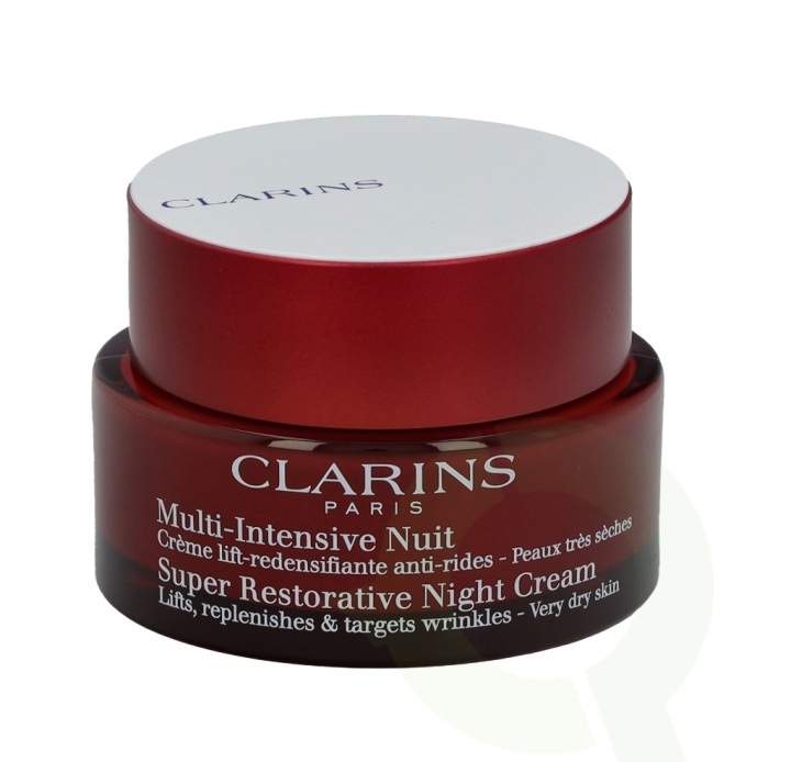 Clarins Super Restorative Night Cream 50 ml Very Dry Skin ryhmässä KAUNEUS JA TERVEYS / Ihonhoito / Kasvot / Yövoide @ TP E-commerce Nordic AB (C48814)