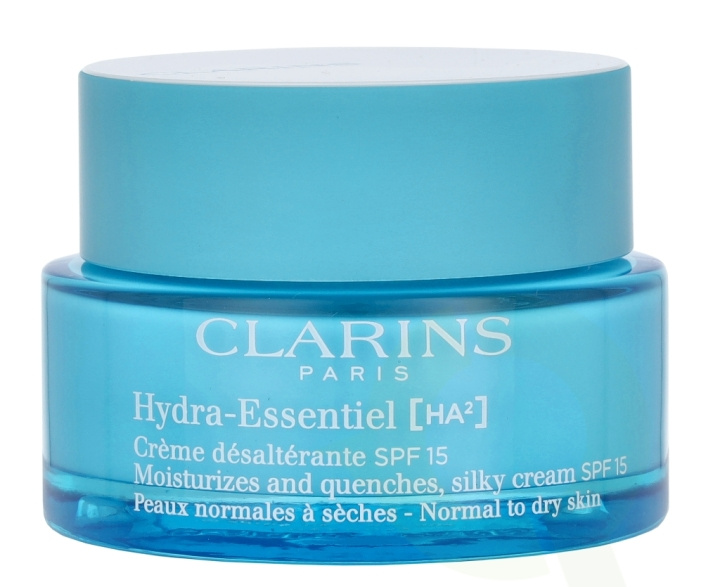 Clarins Hydra-Essentiel Silky Cream SPF15 50 ml Normal To Dry Skin ryhmässä KAUNEUS JA TERVEYS / Ihonhoito / Kasvot / Kasvovoide @ TP E-commerce Nordic AB (C48989)