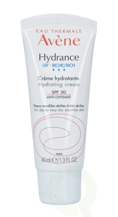 Avene Hydrance Optimale Rich Hydrating Perf SPF30 40 ml ryhmässä KAUNEUS JA TERVEYS / Ihonhoito / Kasvot / Päivävoide @ TP E-commerce Nordic AB (C49260)