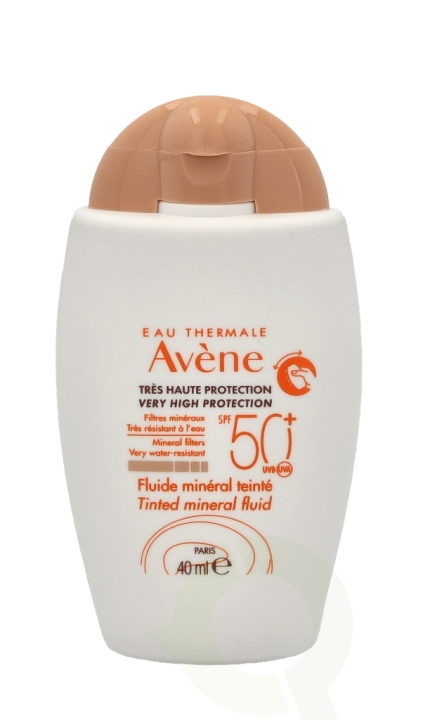 Avene Mineral Tinted Fluid SPF50+ 40 ml For Sensitive Skin ryhmässä KAUNEUS JA TERVEYS / Ihonhoito / Rusketus / Aurinkosuoja @ TP E-commerce Nordic AB (C49263)