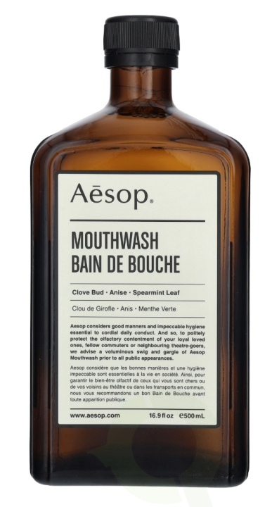 AESOP Mouthwash 500 ml ryhmässä KAUNEUS JA TERVEYS / Suunhoito / Sähköhammasharjat Tarvikkeet @ TP E-commerce Nordic AB (C49339)