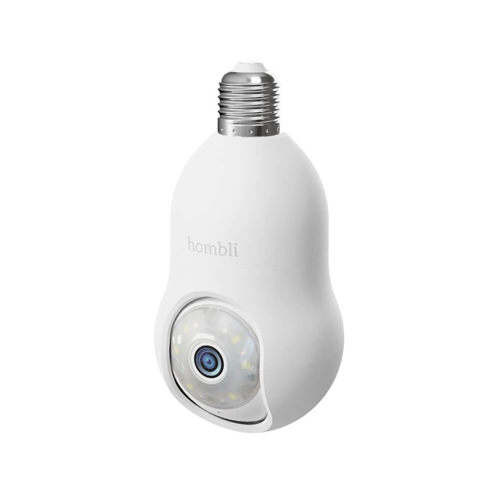 Hombli Smart Bulb Cam White ryhmässä KOTI, TALOUS JA PUUTARHA / Hälytys ja turvallisuus / Valvontakamerat / Digitaalinen (verkko) / Sisäkamerat @ TP E-commerce Nordic AB (C49410)