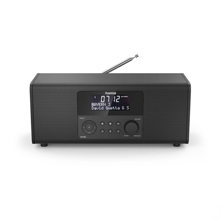 Hama Radio FM/DAB/DAB+ DR1400 Black ryhmässä KODINELEKTRONIIKKA / Ääni & Kuva / Kotiteatteri, HiFi ja kannettavat / Radio & Herätyskellot / Radio @ TP E-commerce Nordic AB (C49442)