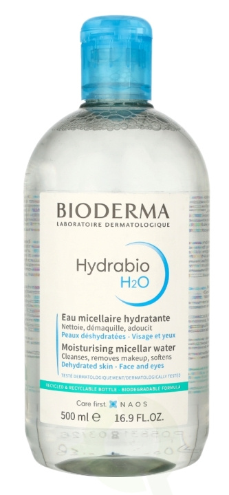 Bioderma Hydrabio H2O 500 ml ryhmässä KAUNEUS JA TERVEYS / Ihonhoito / Kasvot / Puhdistus @ TP E-commerce Nordic AB (C49578)