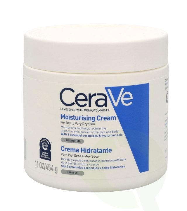 Cerave Moisturising Cream 454 ml For Dry To Very Dry Skin ryhmässä KAUNEUS JA TERVEYS / Ihonhoito / Kehon hoito / Vartalovoide @ TP E-commerce Nordic AB (C49614)