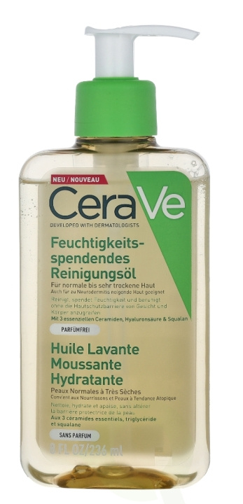 Cerave Hydrating Foaming Oil Cleanser 236 ml For Normal To Very Dry Skin ryhmässä KAUNEUS JA TERVEYS / Ihonhoito / Kasvot / Puhdistus @ TP E-commerce Nordic AB (C49627)