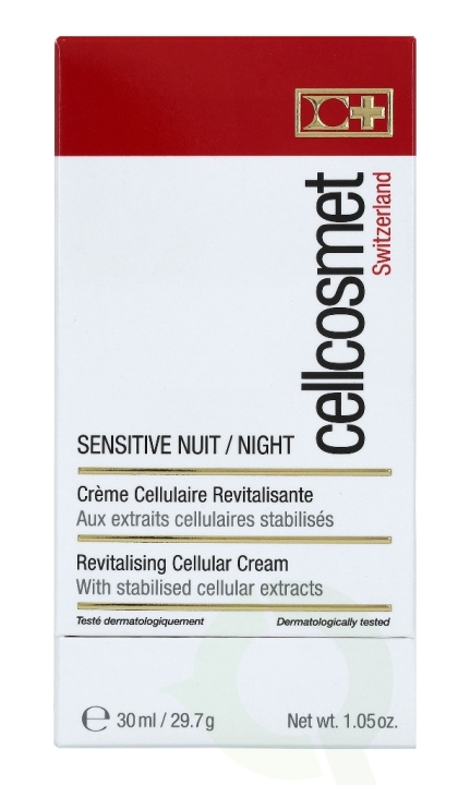 Cellcosmet Sensitive Night Cream 30 ml ryhmässä KAUNEUS JA TERVEYS / Ihonhoito / Kasvot / Kasvovoide @ TP E-commerce Nordic AB (C49762)