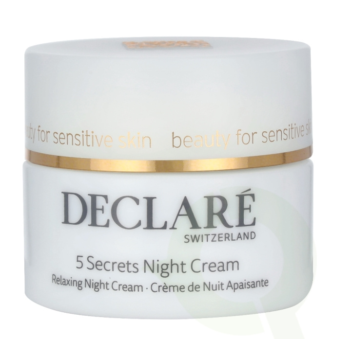 Declare Stressbalance 5 Secrets Night Cream 50 ml ryhmässä KAUNEUS JA TERVEYS / Ihonhoito / Kasvot / Kasvovoide @ TP E-commerce Nordic AB (C50425)