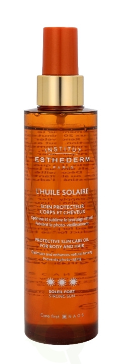 Esthederm Protective Sun Care Oil - Strong 150 ml For Body And Hair ryhmässä KAUNEUS JA TERVEYS / Ihonhoito / Rusketus / Aurinkosuoja @ TP E-commerce Nordic AB (C50909)