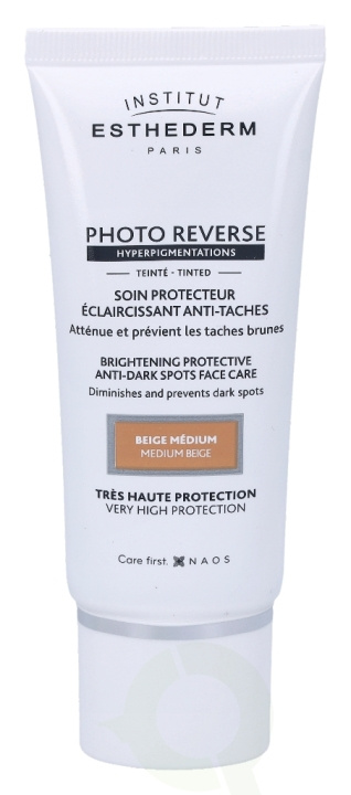 Esthederm Photo Reverse Bright. Pr. Anti-Dark Spot Face Care 50 ml Beige Medium ryhmässä KAUNEUS JA TERVEYS / Ihonhoito / Rusketus / Aurinkosuoja @ TP E-commerce Nordic AB (C50914)