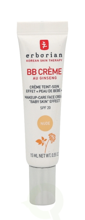 Erborian BB Cream Au Ginseng 5-In-1 Baby Skin Effect SPF20 15 ml Nude ryhmässä KAUNEUS JA TERVEYS / Ihonhoito / Kasvot / Kasvovoide @ TP E-commerce Nordic AB (C51258)