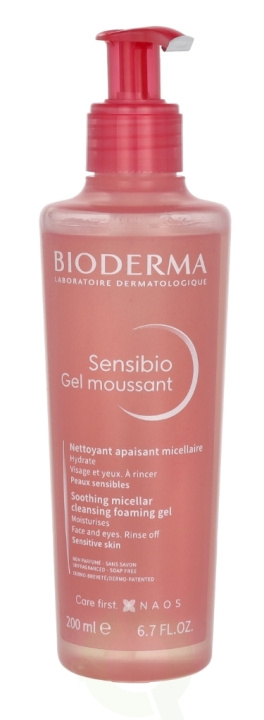 Bioderma Sensibio Gel Moussant 200 ml ryhmässä KAUNEUS JA TERVEYS / Ihonhoito / Kasvot / Puhdistus @ TP E-commerce Nordic AB (C51365)