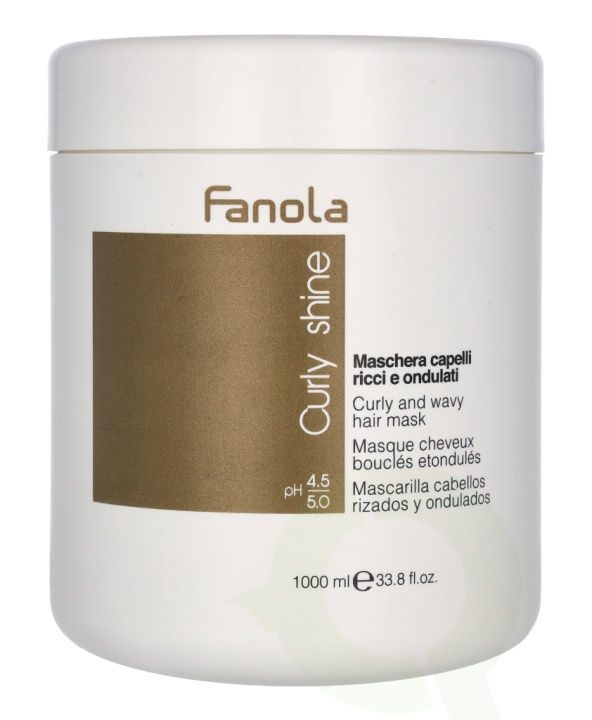 Fanola Curly Shine And Wavy Hair Mask 1000 ml ryhmässä KAUNEUS JA TERVEYS / Ihonhoito / Kasvot / Naamiot @ TP E-commerce Nordic AB (C51424)