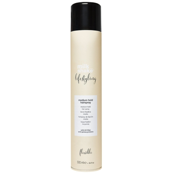 Milk_Shake Lifestyling Medium Hold Hairspray 500ml ryhmässä KAUNEUS JA TERVEYS / Hiukset &Stailaus / Hiusten stailaus / Hiuslakka @ TP E-commerce Nordic AB (C51929)