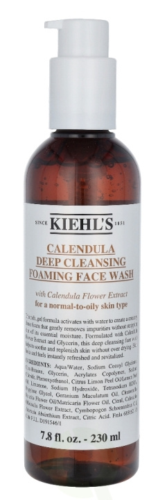 Kiehls Kiehl\'s Calendula Deep Cleansing Foaming Face Wash 230 ml For A Normal-To-Oily Skin Type ryhmässä KAUNEUS JA TERVEYS / Ihonhoito / Kasvot / Puhdistus @ TP E-commerce Nordic AB (C52476)