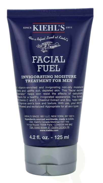 Kiehls Kiehl\'s Men Facial Fuel Energizing Moisture Treatment 125 ml For All Skin Types ryhmässä KAUNEUS JA TERVEYS / Ihonhoito / Kasvot / Kasvovoide @ TP E-commerce Nordic AB (C52484)