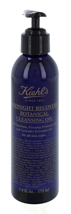 Kiehls Kiehl\'s Midnight Recovery Botanical Cleansing Oil 175 ml For All Skin Types ryhmässä KAUNEUS JA TERVEYS / Ihonhoito / Kasvot / Puhdistus @ TP E-commerce Nordic AB (C52488)