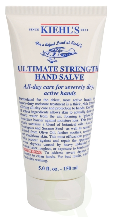 Kiehls Kiehl\'s Ultimate Strength Hand Salve 150 ml All-Day Car For Severely Dry, Active Hands ryhmässä KAUNEUS JA TERVEYS / Manikyyri/Pedikyyri / Käsirasva @ TP E-commerce Nordic AB (C52497)