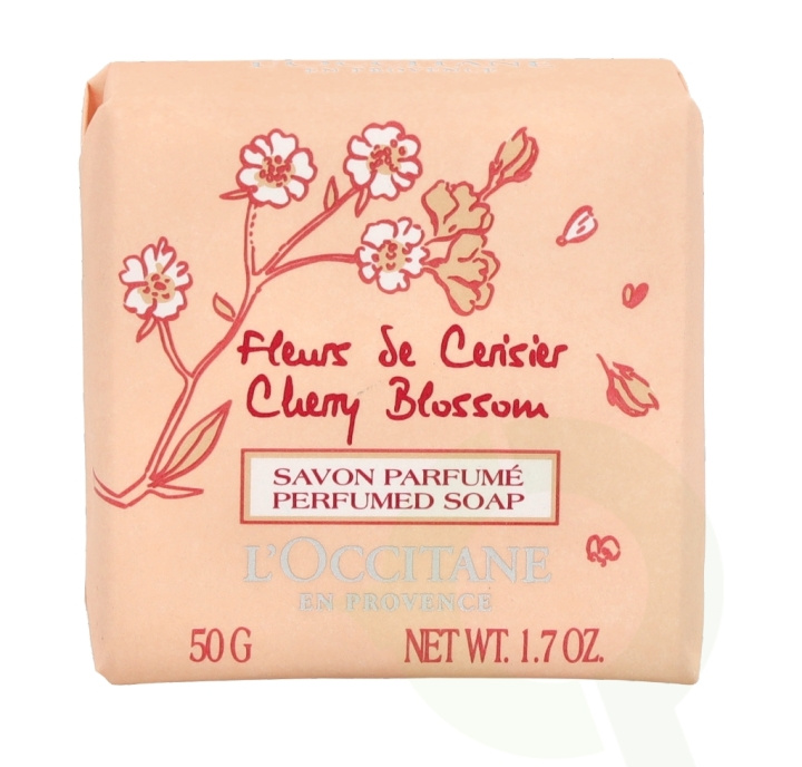 L\'Occitane Cherry Blossom Perfumed Soap 50 gr ryhmässä KAUNEUS JA TERVEYS / Ihonhoito / Kehon hoito / Käsisaippua @ TP E-commerce Nordic AB (C52556)