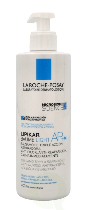 La Roche-Posay LRP Lipikar Light AP+M Triple-Action Balm 400 ml ryhmässä KAUNEUS JA TERVEYS / Ihonhoito / Kehon hoito / Vartalovoide @ TP E-commerce Nordic AB (C52913)