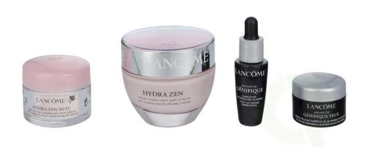 Lancome Hydra Zen Anti-Stress Moisturizing Cream Set 80 ml Cream 50ml/Night Cream 15ml/Eye Cream 5ml/Serum 10ml ryhmässä KAUNEUS JA TERVEYS / Lahjapakkaukset / Naisten lahjapakkaukset @ TP E-commerce Nordic AB (C52996)