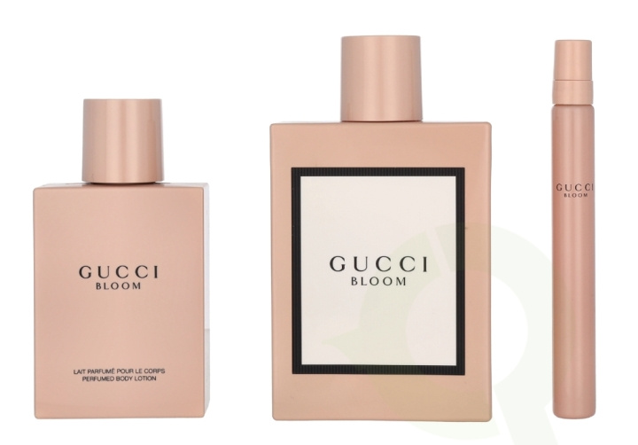 Gucci Bloom Giftset 210 ml Edp 100ml/Body Lotion 100ml/PS 10ml ryhmässä KAUNEUS JA TERVEYS / Lahjapakkaukset / Naisten lahjapakkaukset @ TP E-commerce Nordic AB (C53191)