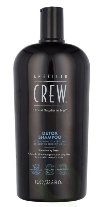 American Crew Detox Shampoo 1000 ml ryhmässä KAUNEUS JA TERVEYS / Hiukset &Stailaus / Hiustenhoito / Shampoo @ TP E-commerce Nordic AB (C53192)