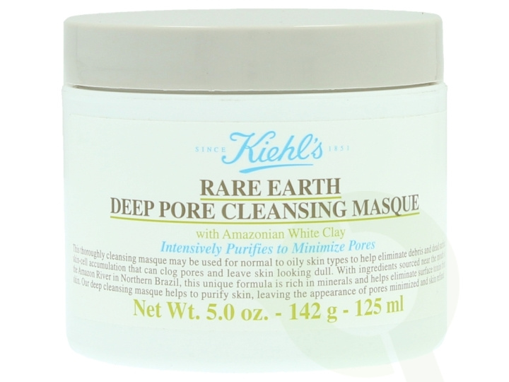 Kiehls Kiehl\'s Rare Earth Deep Pore Cleansing Masque 125 ml With Amazonian White Clay - For Normal To Oily Skins Types ryhmässä KAUNEUS JA TERVEYS / Ihonhoito / Kasvot / Naamiot @ TP E-commerce Nordic AB (C53235)