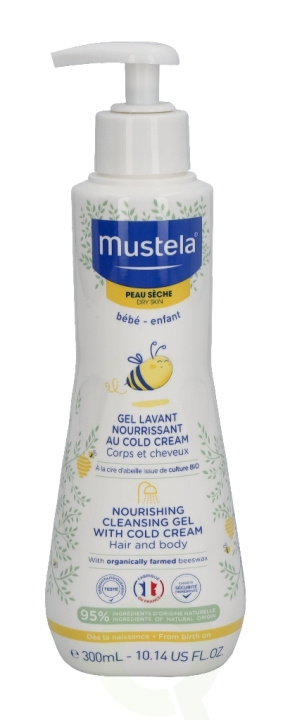 Mustela Dry Skin Nourishing Cleansing Gel Cold Crm 300 ml Hair And Body ryhmässä KAUNEUS JA TERVEYS / Ihonhoito / Kehon hoito / Kylpy- ja suihkugeelit @ TP E-commerce Nordic AB (C53839)