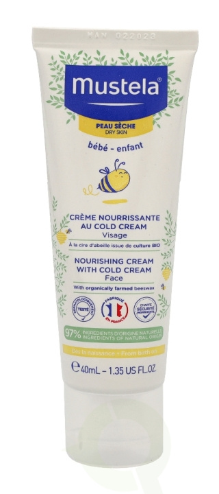 Mustela Bebe Nourishing Cream With Cold Cream 40 ml ryhmässä KAUNEUS JA TERVEYS / Ihonhoito / Kasvot / Kasvovoide @ TP E-commerce Nordic AB (C53846)