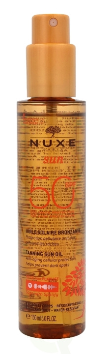 Nuxe Tanning Sun Oil SPF50 150 ml ryhmässä KAUNEUS JA TERVEYS / Ihonhoito / Rusketus / Aurinkosuoja @ TP E-commerce Nordic AB (C54343)