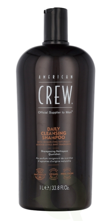 American Crew Daily Cleansing Shampoo 1000 ml ryhmässä KAUNEUS JA TERVEYS / Hiukset &Stailaus / Hiustenhoito / Shampoo @ TP E-commerce Nordic AB (C54415)