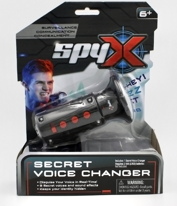 SpyX Secret Voice Changer -äänenmuuntaja ryhmässä URHEILU, VAPAA-AIKA JA HARRASTUS / Hauskat tavarat / Vakoiluvälineet @ TP E-commerce Nordic AB (C54608)